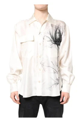 Ivory Silke Casual Skjorta
