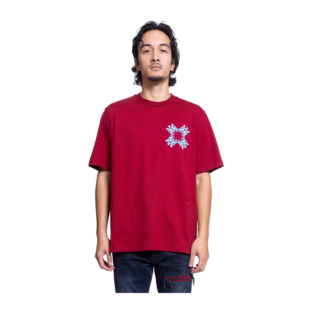Amiri Rode Quad Tee Shirt Red Heren