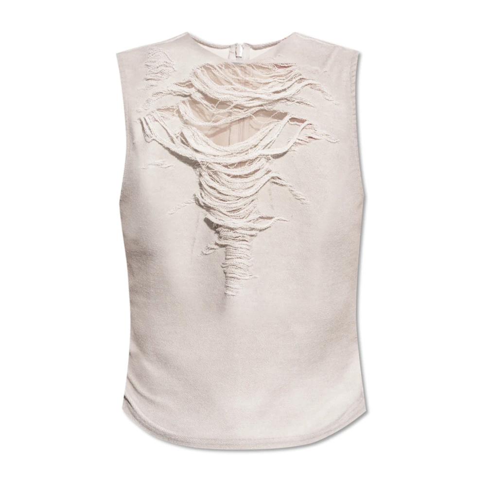 Diesel Grijze Top voor Vrouwen Gray Dames
