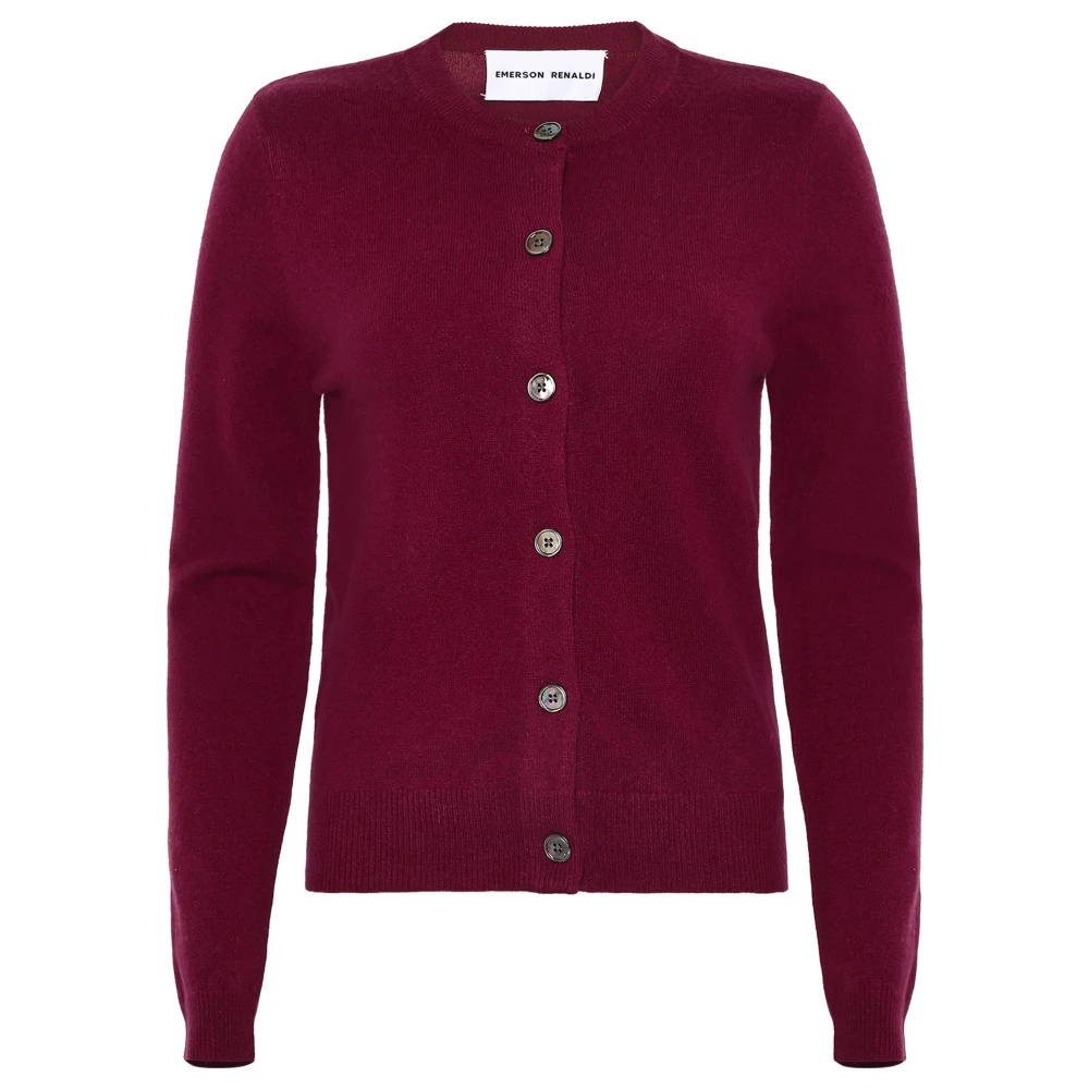 Emerson Renaldi Kasjmier Bordeaux Vest met Knopen Red Dames