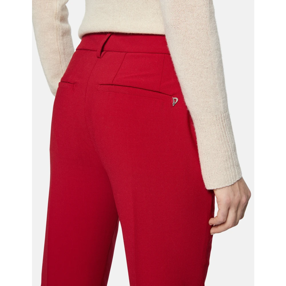 Dondup Rode Stijlvolle Broek Red Dames