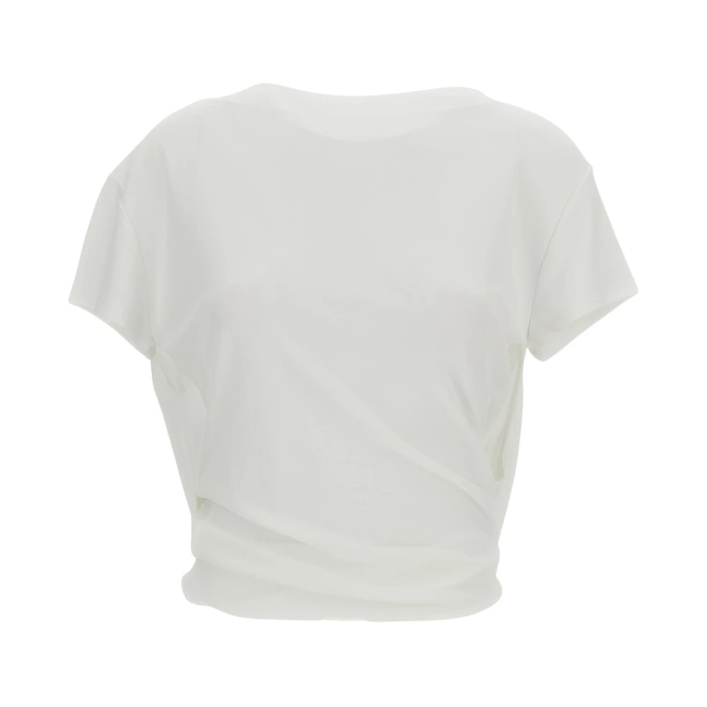 Jacquemus White T-Shirts, Female, S, Le Haut Mistral