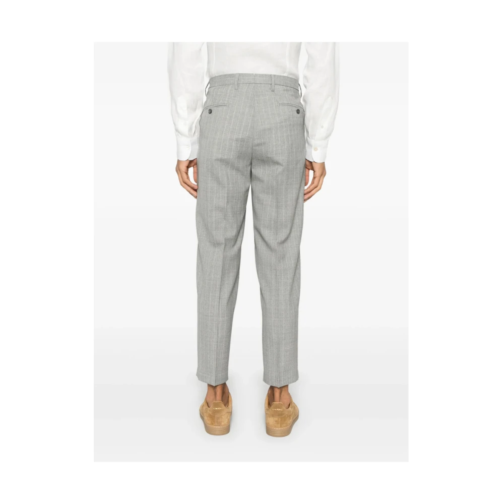 Briglia Lichtgrijze Geknoopte Broek met Elastische Tailleband Gray Heren