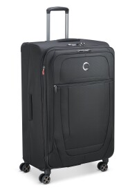 Delsey Helium DLX Utvidbar Stor Koffert Med 4 Hjul 4,4kg Svart