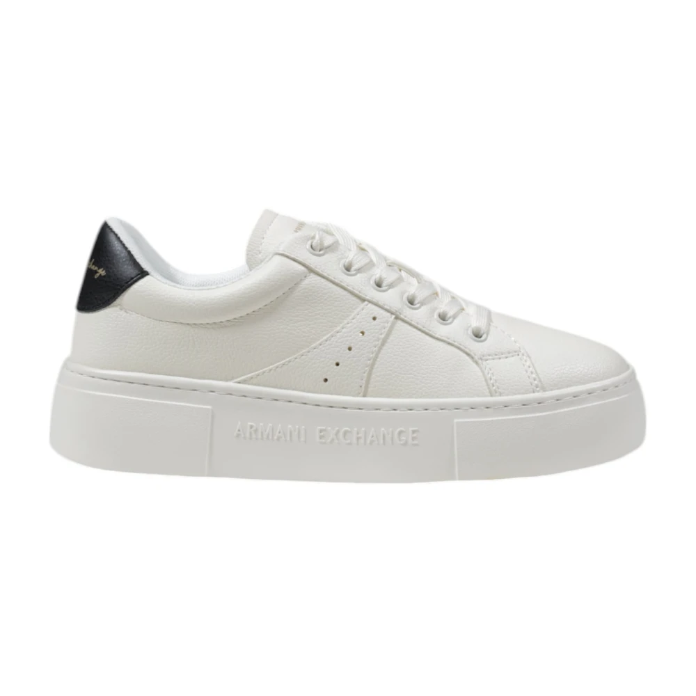 Armani Exchange Polyester Dames Sneakers Collectie Dames Schoenen Wit