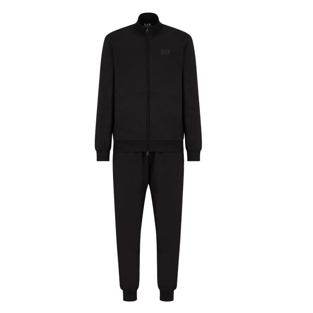 Emporio Armani Ea7 Men's Black Sporty Tracksuit Set