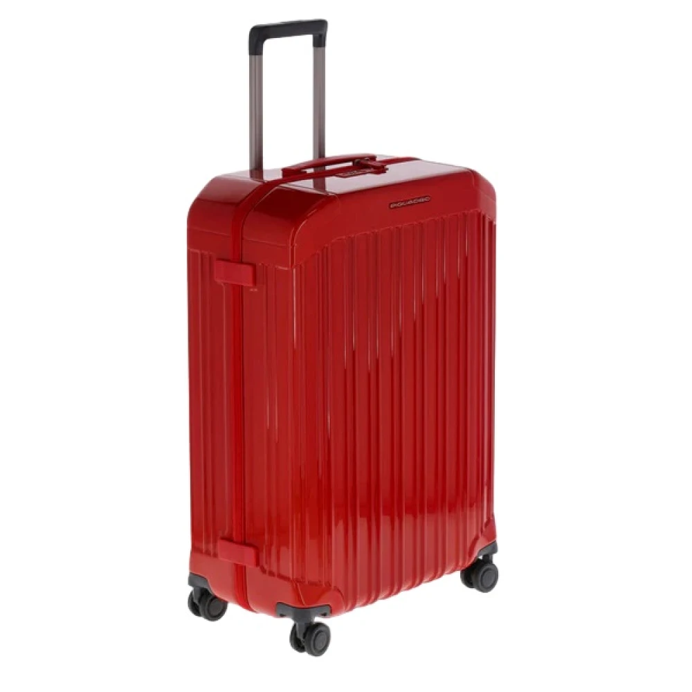 Piquadro Rode Accessoires Trolley met TSA-slot Red Heren