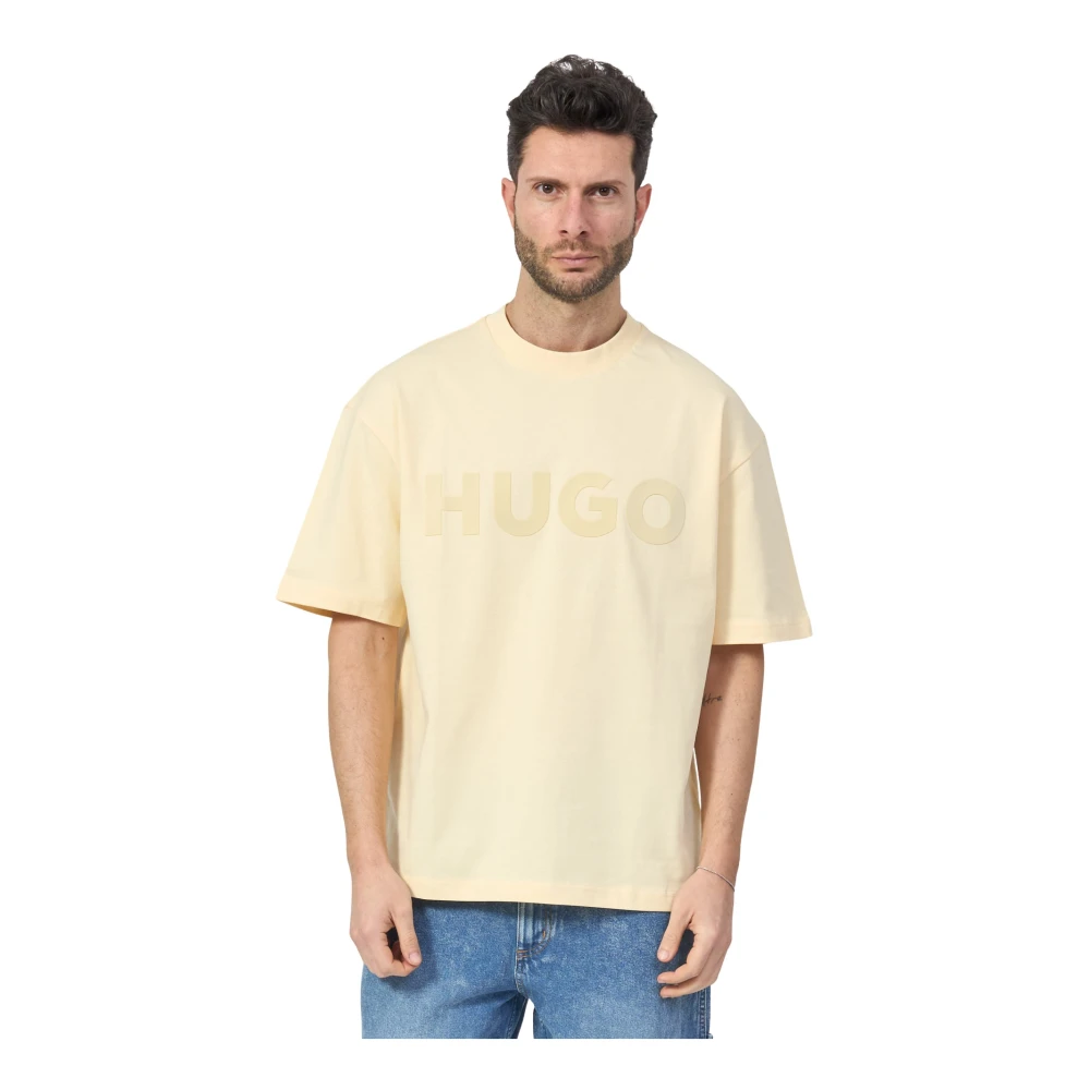 Hugo - Tops > T-Shirts - Beige - Hugo - Modalova