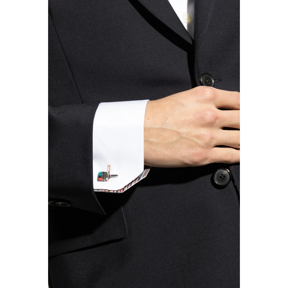 Paul Smith Manchetknopen met borstelmotief Gray Heren