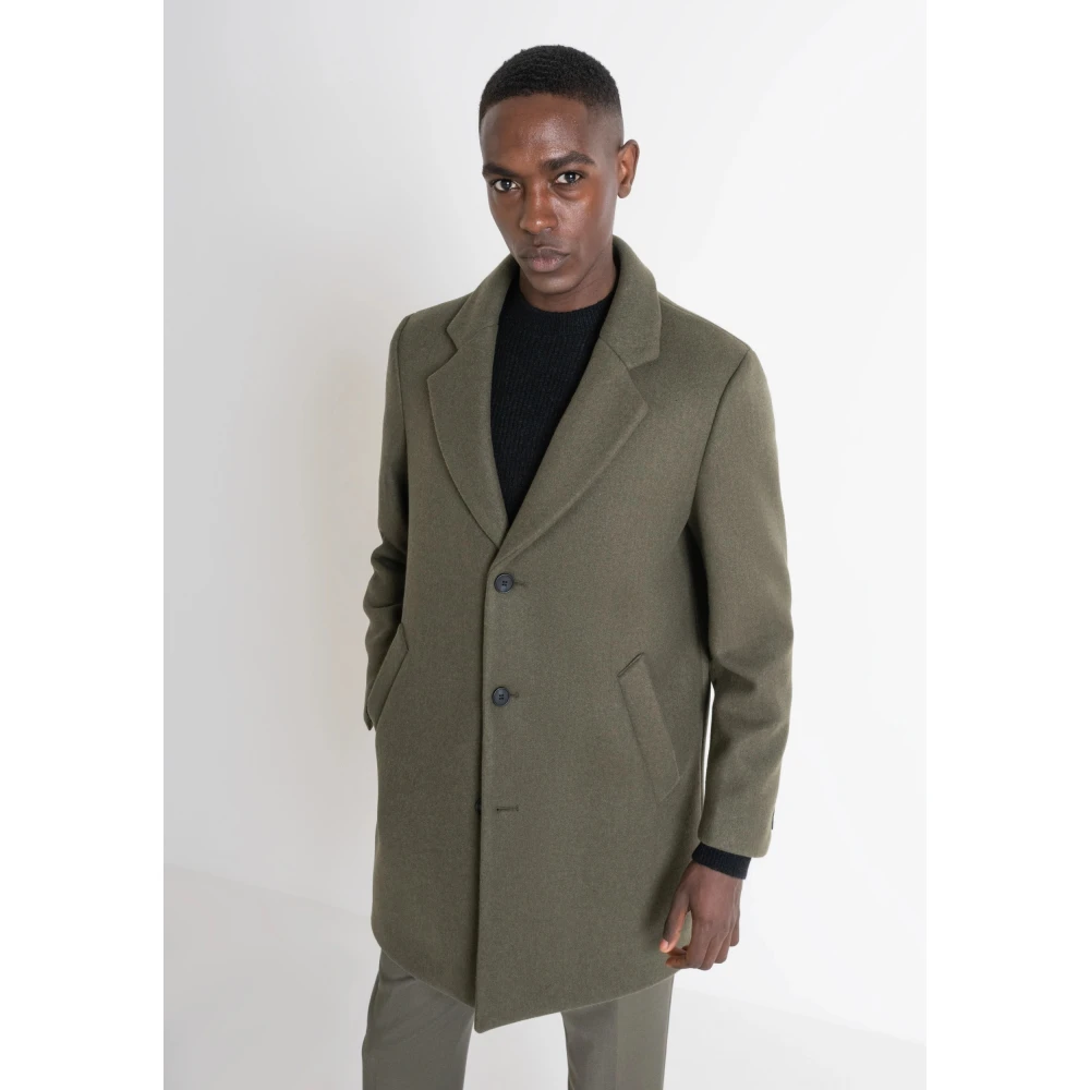 Antony Morato Mathias Regular Schouder Cap Jas Green Heren