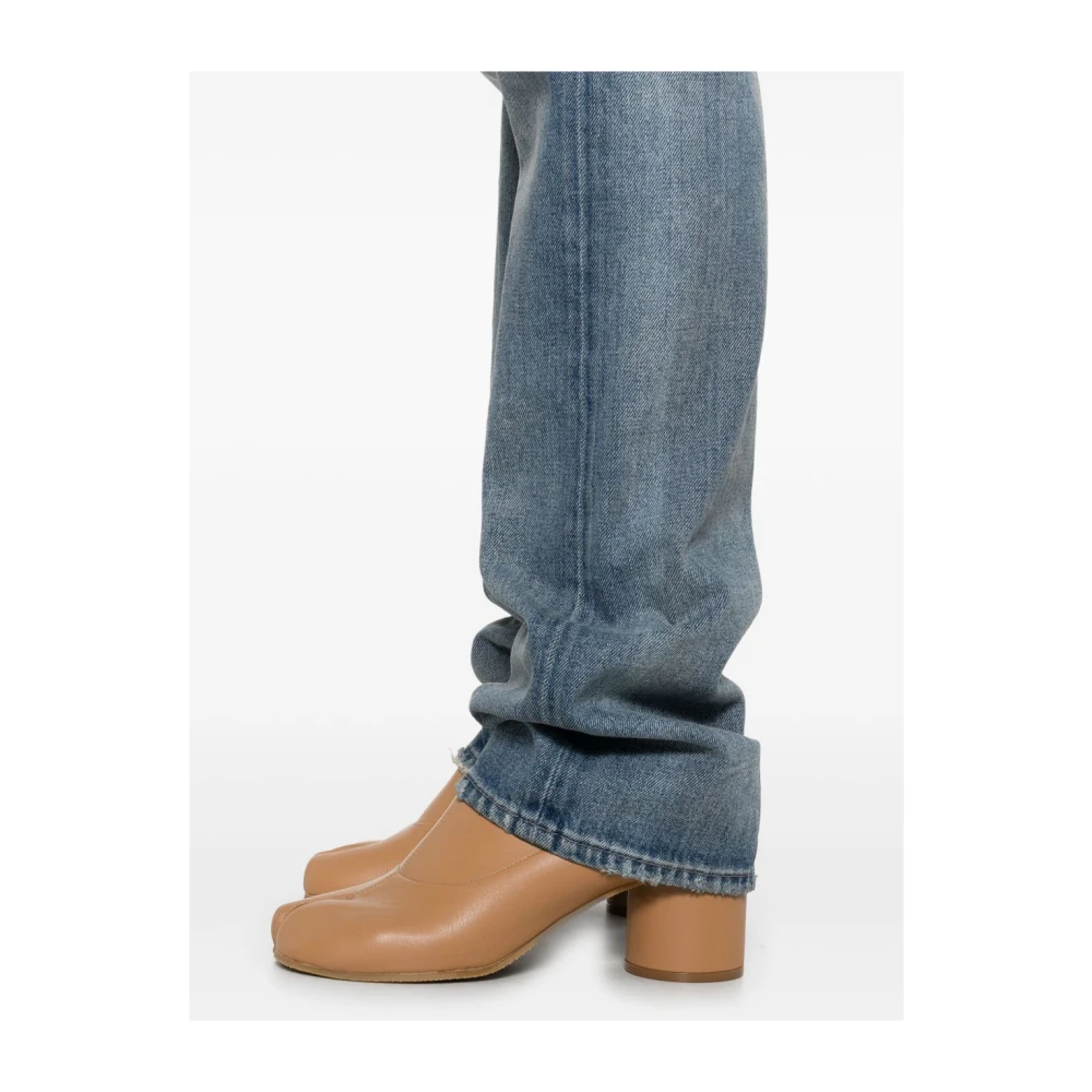 Maison Margiela Blauwe Straight Leg Denim Jeans Blue Dames