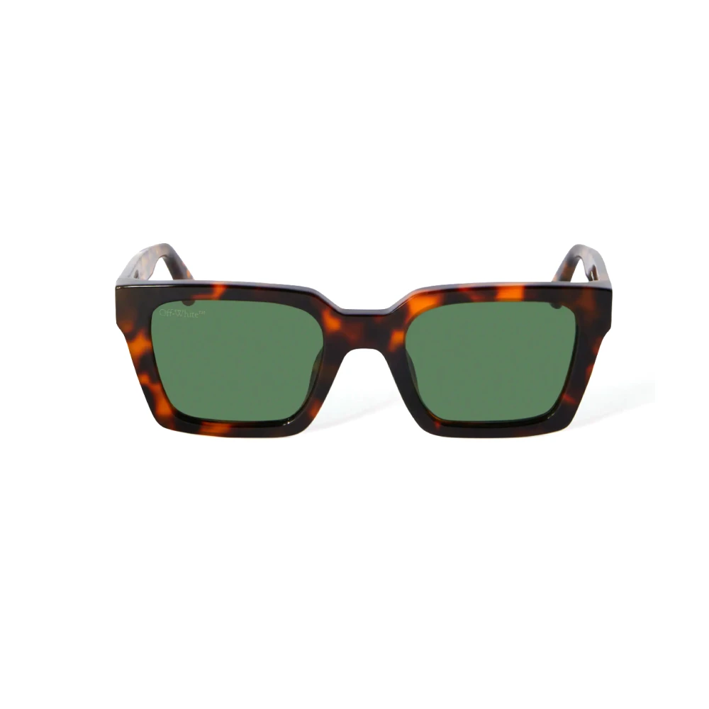 Off-White Unisex Green Oeri086 Palermo 6055 Havana Sunglasses Acetate Havana Squared Normal - Image 2