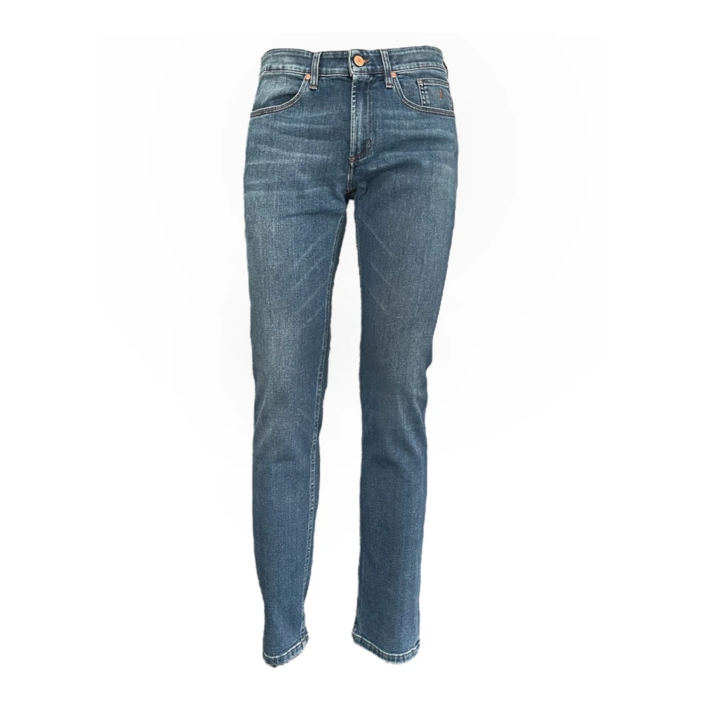 Jeckerson Men's Blue Slim Fit Jeans, W40, Slim Fit Jeans