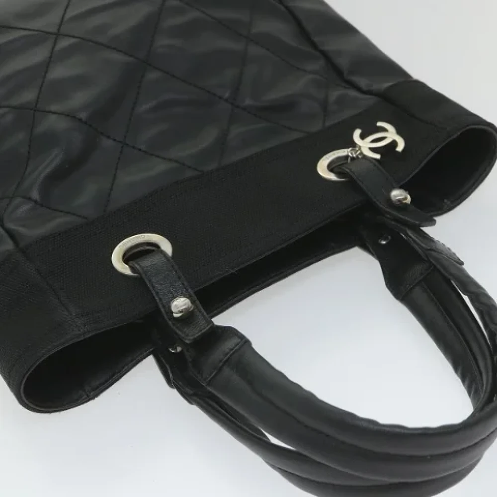Chanel Vintage Pre-owned Canvas totes Black Dames