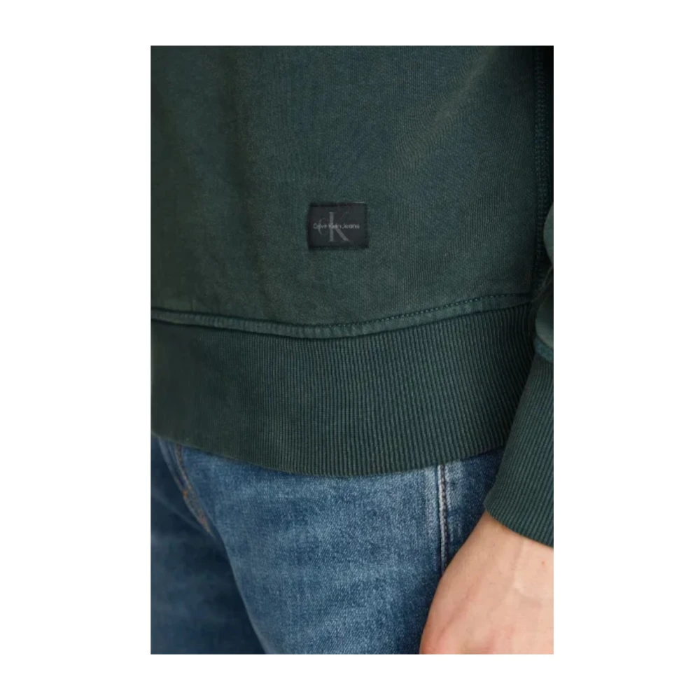 Calvin Klein Stijlvolle Sweatshirt voor Mannen Green Heren