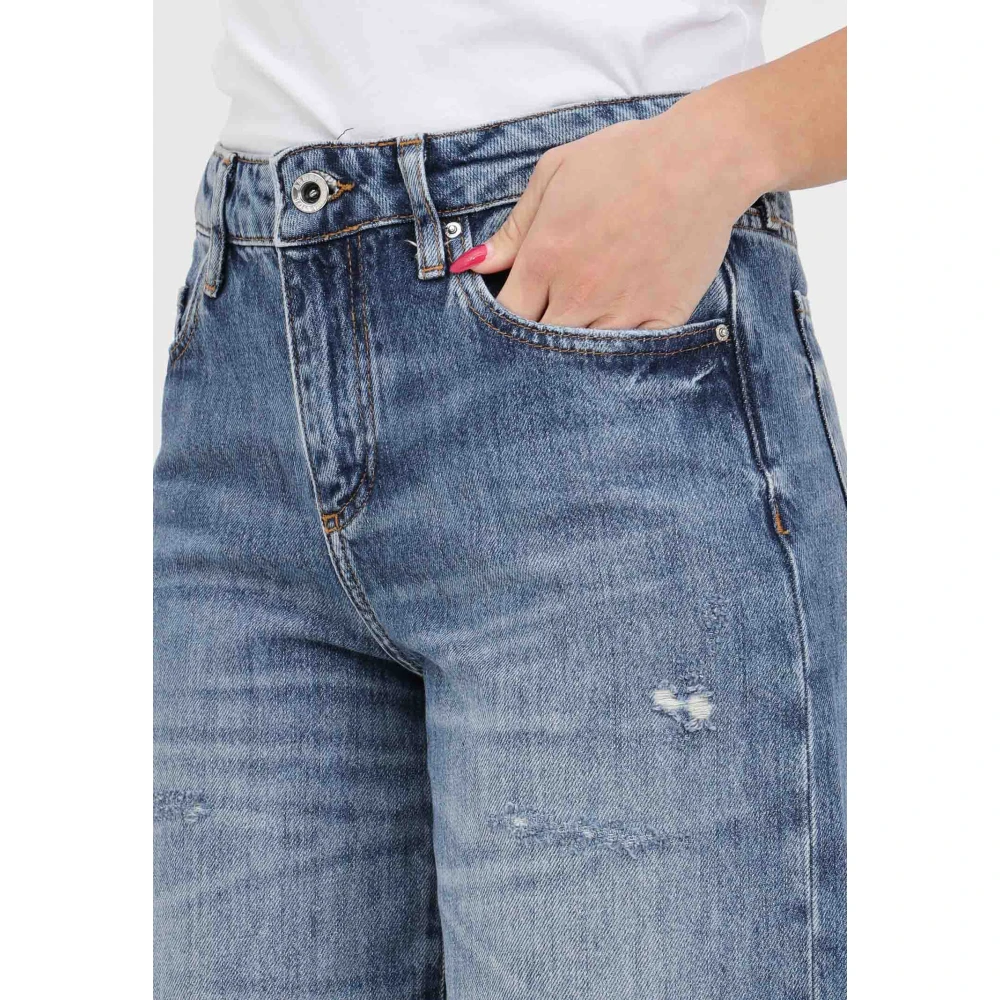 Armani Exchange Loose-fit Jeans Blue Dames