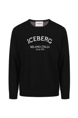 Crew-neck tröja med logotyp