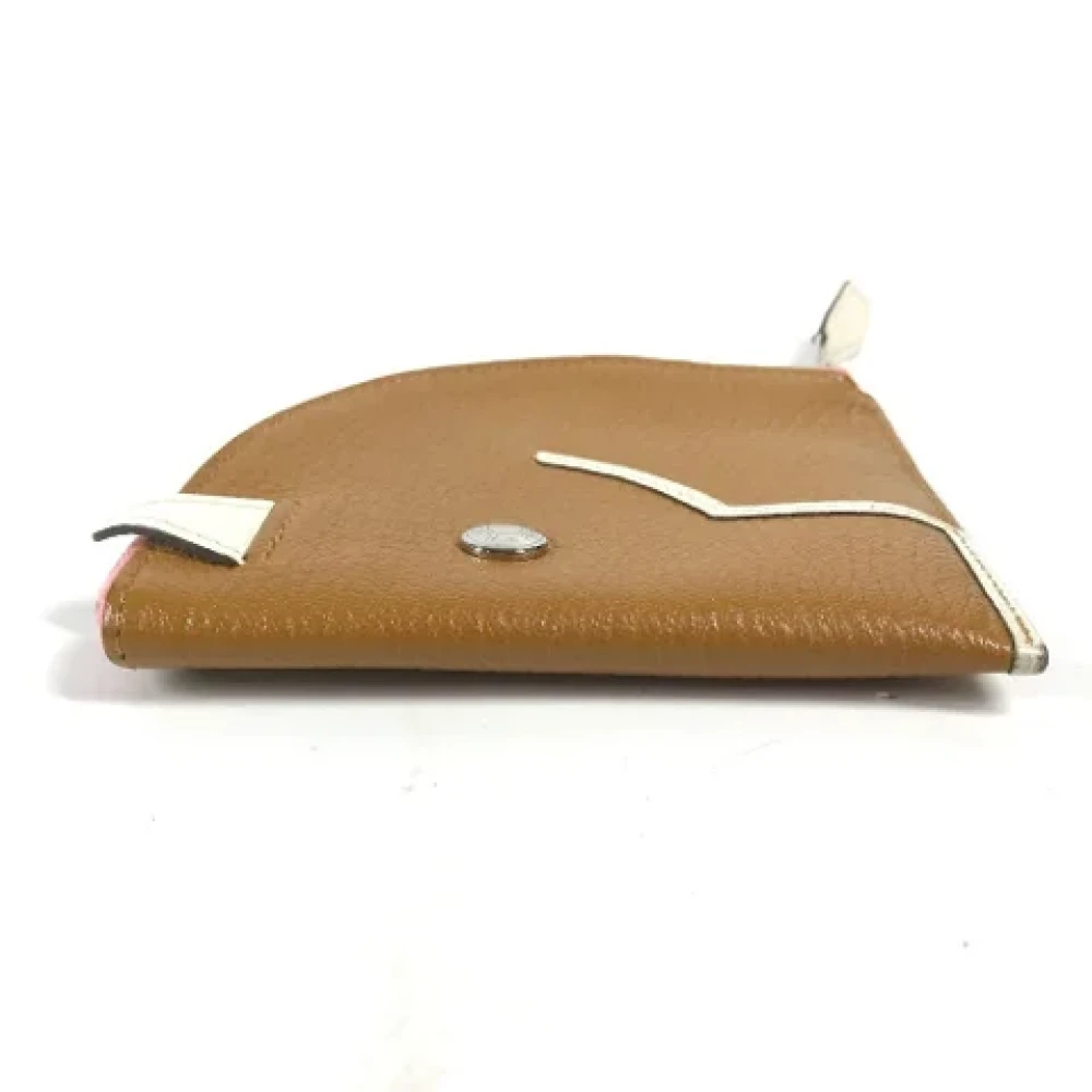 Hermès Vintage Pre-owned Leather wallets Brown Dames