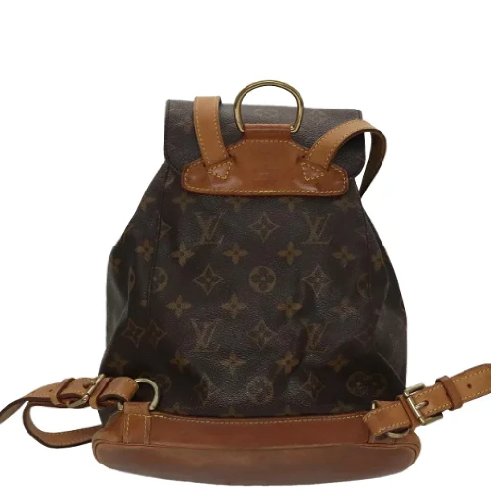 Louis Vuitton Vintage Pre-owned Canvas backpacks Brown Dames