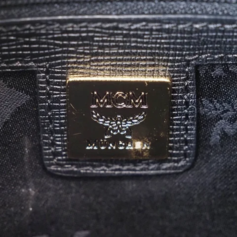 MCM Pre-owned Leather handbags Black Dames