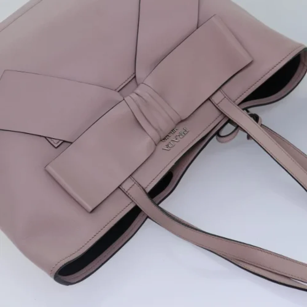 Prada Vintage Pre-owned Leather totes Pink Dames