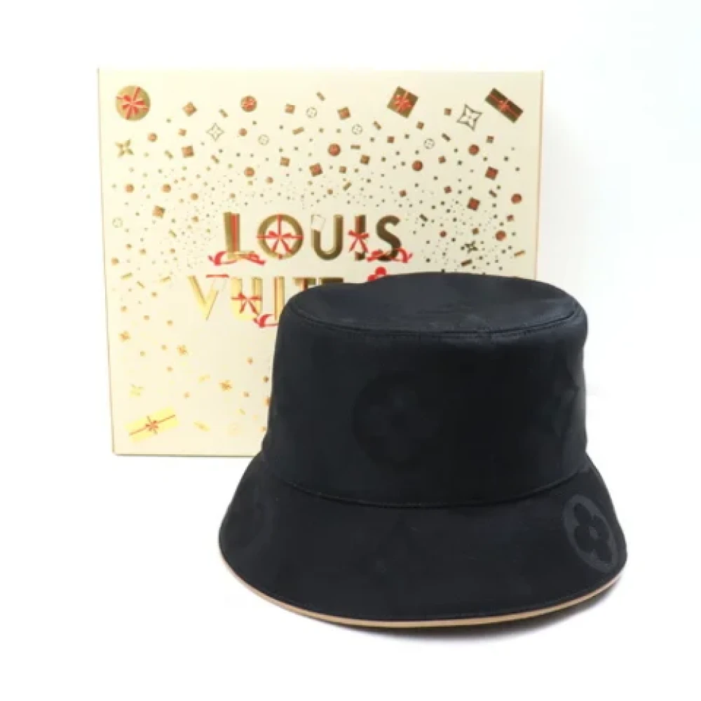 Louis Vuitton Vintage Pre-owned Cotton hats Black Dames