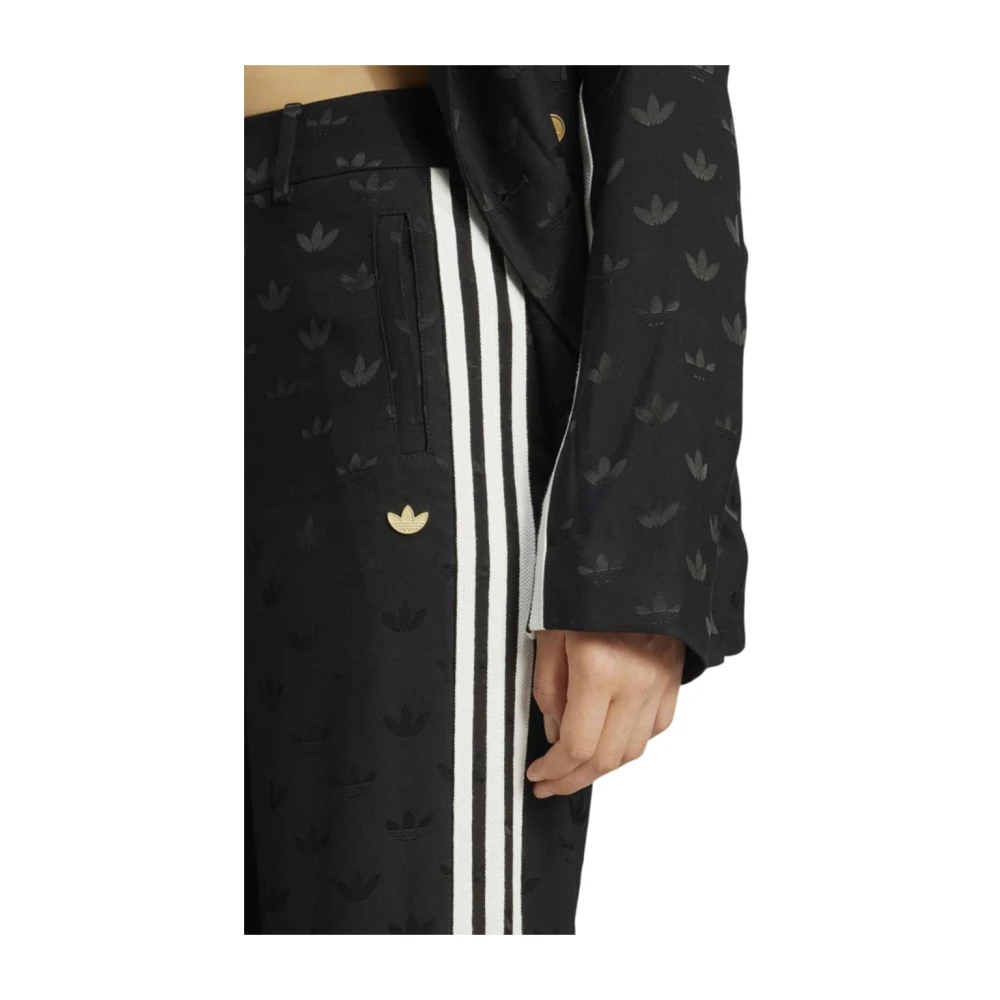 Adidas Premium Jacquard Sweatpants Black Dames