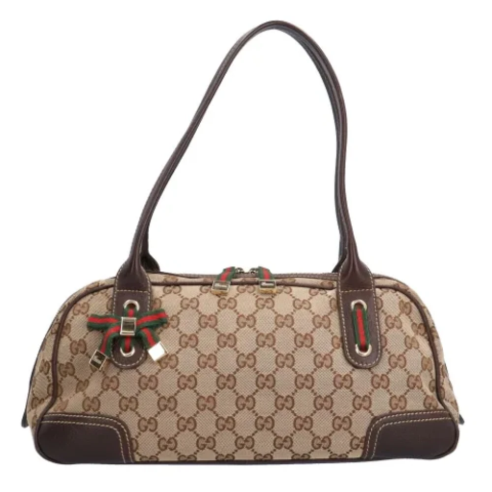 Gucci Vintage Pre-owned Canvas gucci-bags Brown Dames