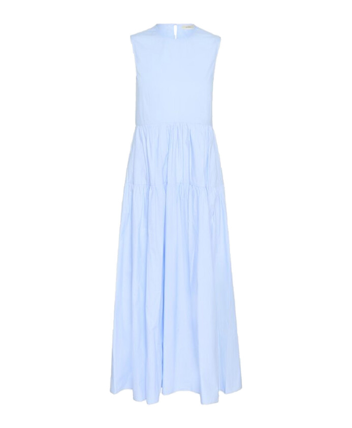 robe-longue-simple-avec-jupe-a-volants