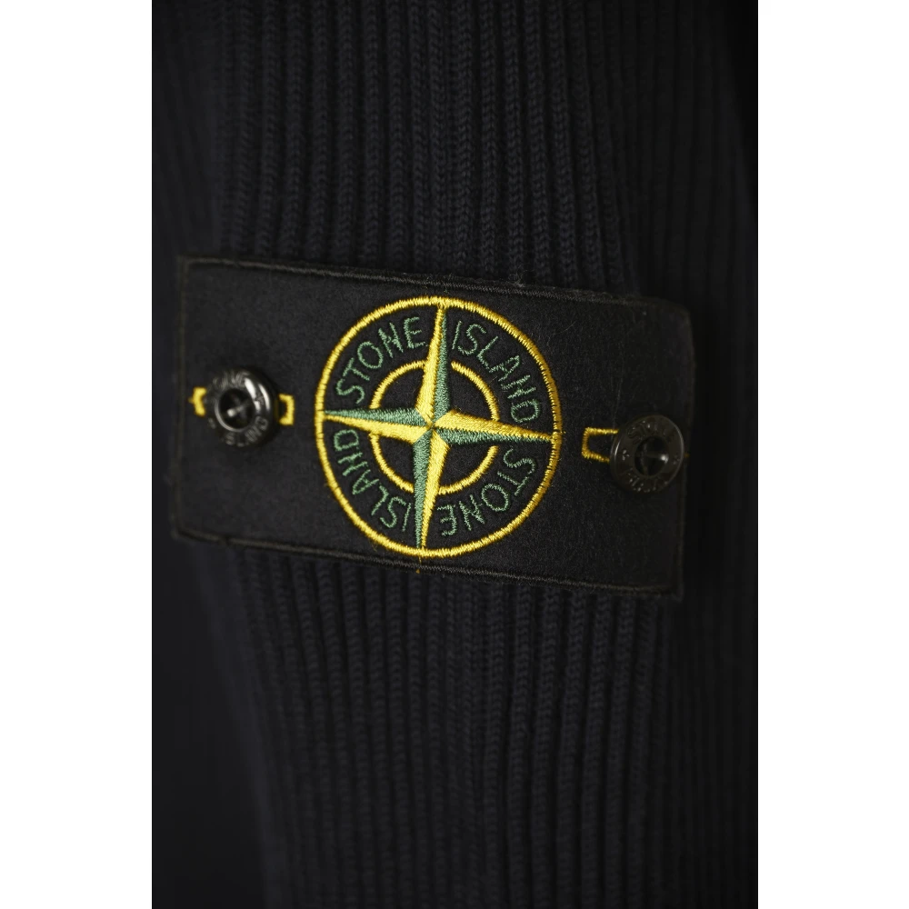 Stone Island Blauwe Sweaters voor Mannen Blue Heren