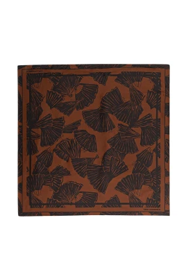K/Signature Fan Silk Scarf