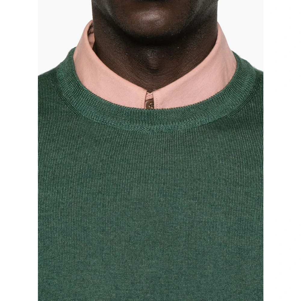 Woolrich Groene Gebreide Trui voor Mannen Green Heren