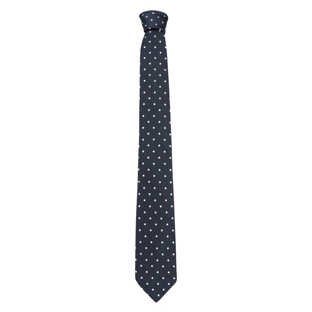 Lanvin Uomo Blu - Cravatta In Seta A Pois - Accessories - One Size