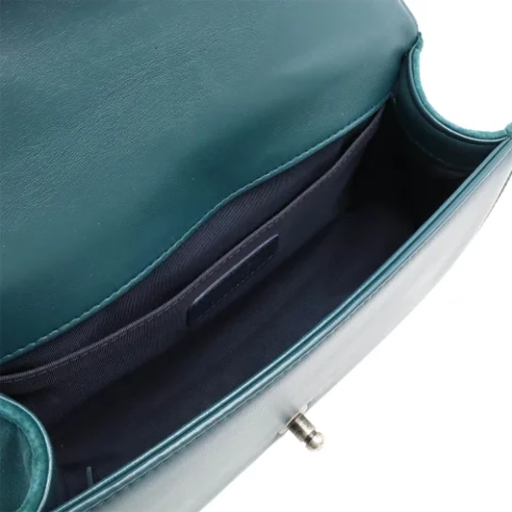 Chanel Vintage Pre-owned Leather chanel-bags Green Dames