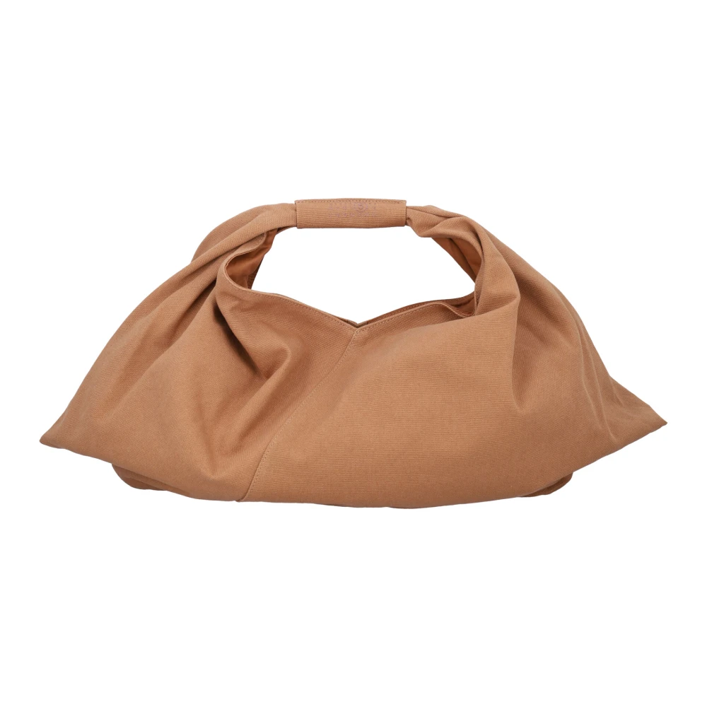 MM6 Maison Margiela Japanse Gedrapeerde Modetop Brown Dames