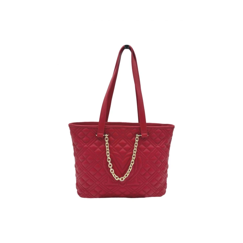 Love Moschino Schoudertas met gouden kettinghandvat Red Dames