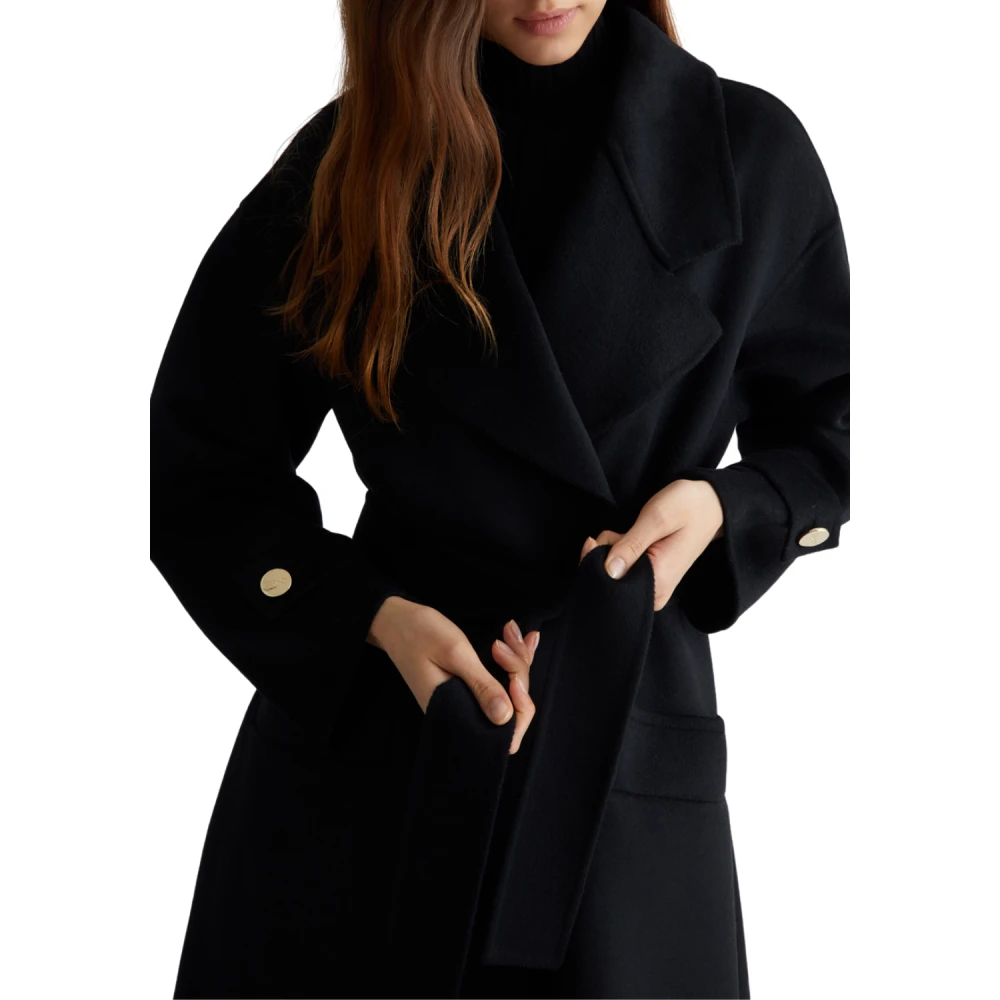 Liu Jo Zwarte jas met stijl cf4002 t3540 Black Dames
