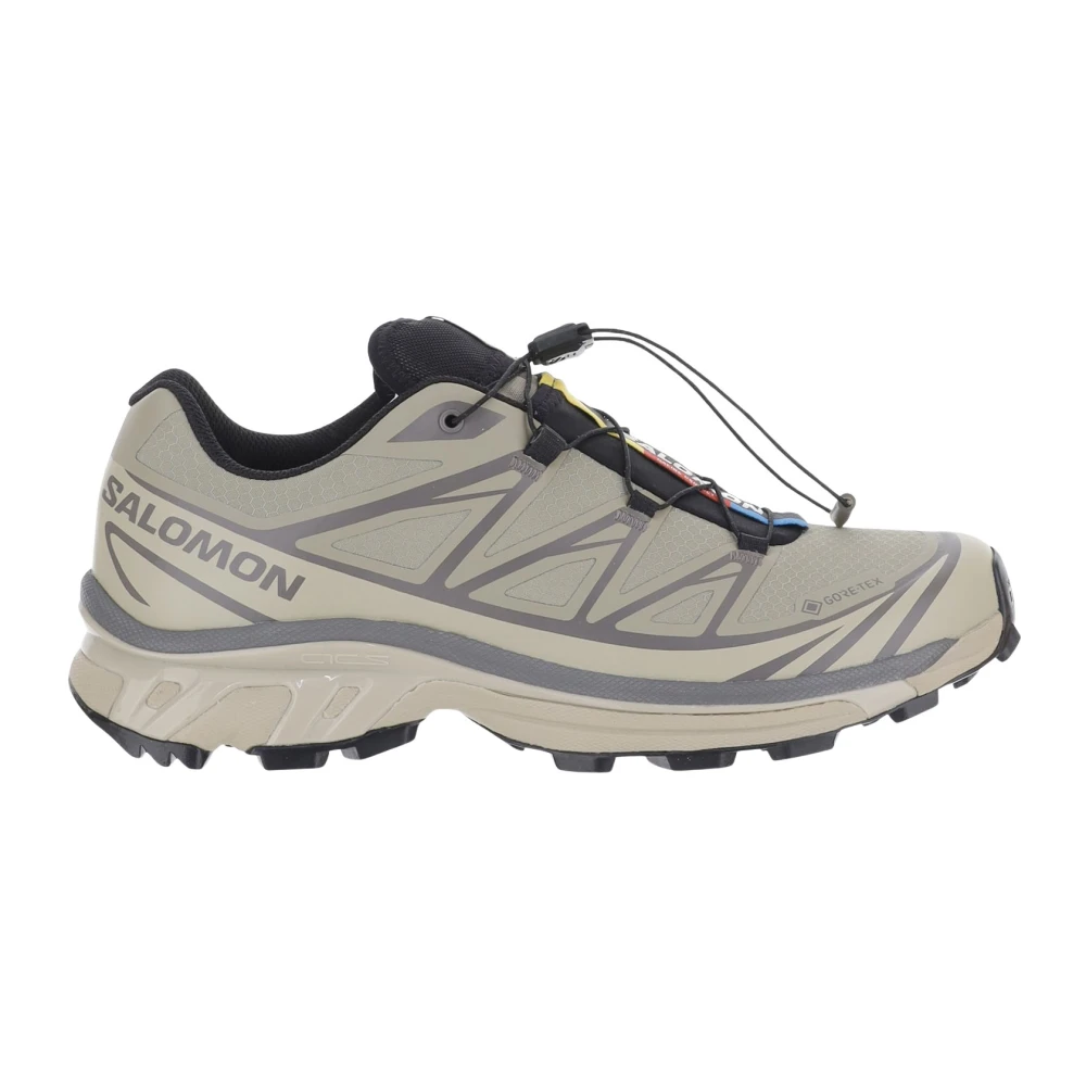 Salomon Xt-6 Gtx Trainers Pepper Silver Sage Dark Gull Gray White in Size 7.5, Office Shoes - Image 3
