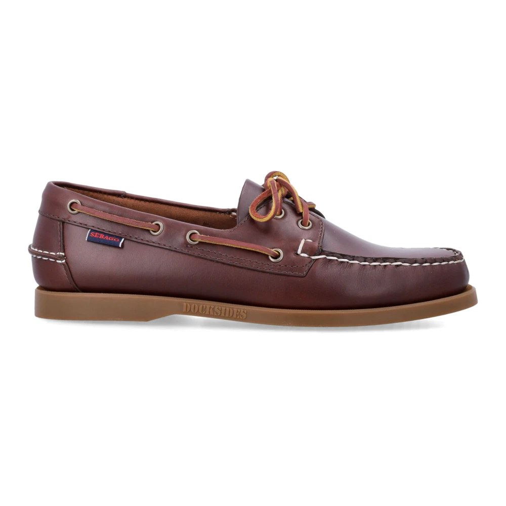 Sebago Herr Brun Skor 41 1/2 Eu, Läder, Docksides Portland Waxed