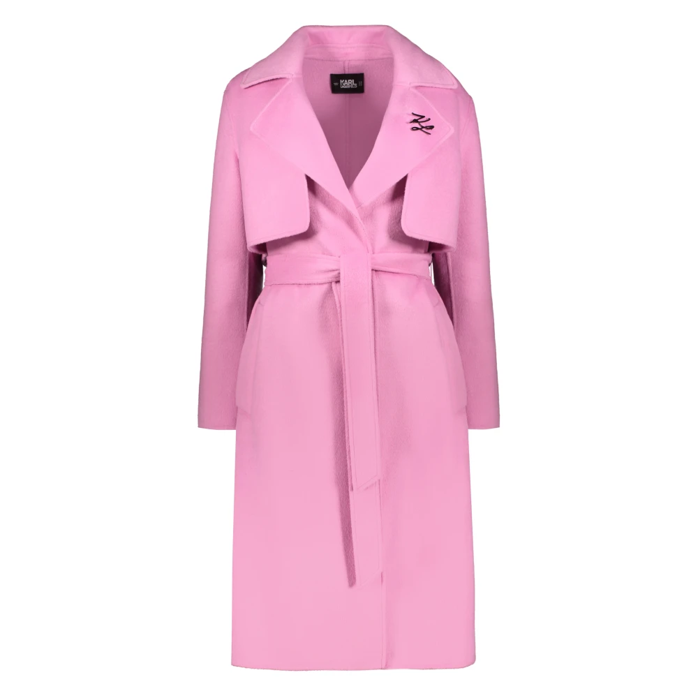 Karl Lagerfeld Dubbelzijdige Ceintuurjas Pink Dames