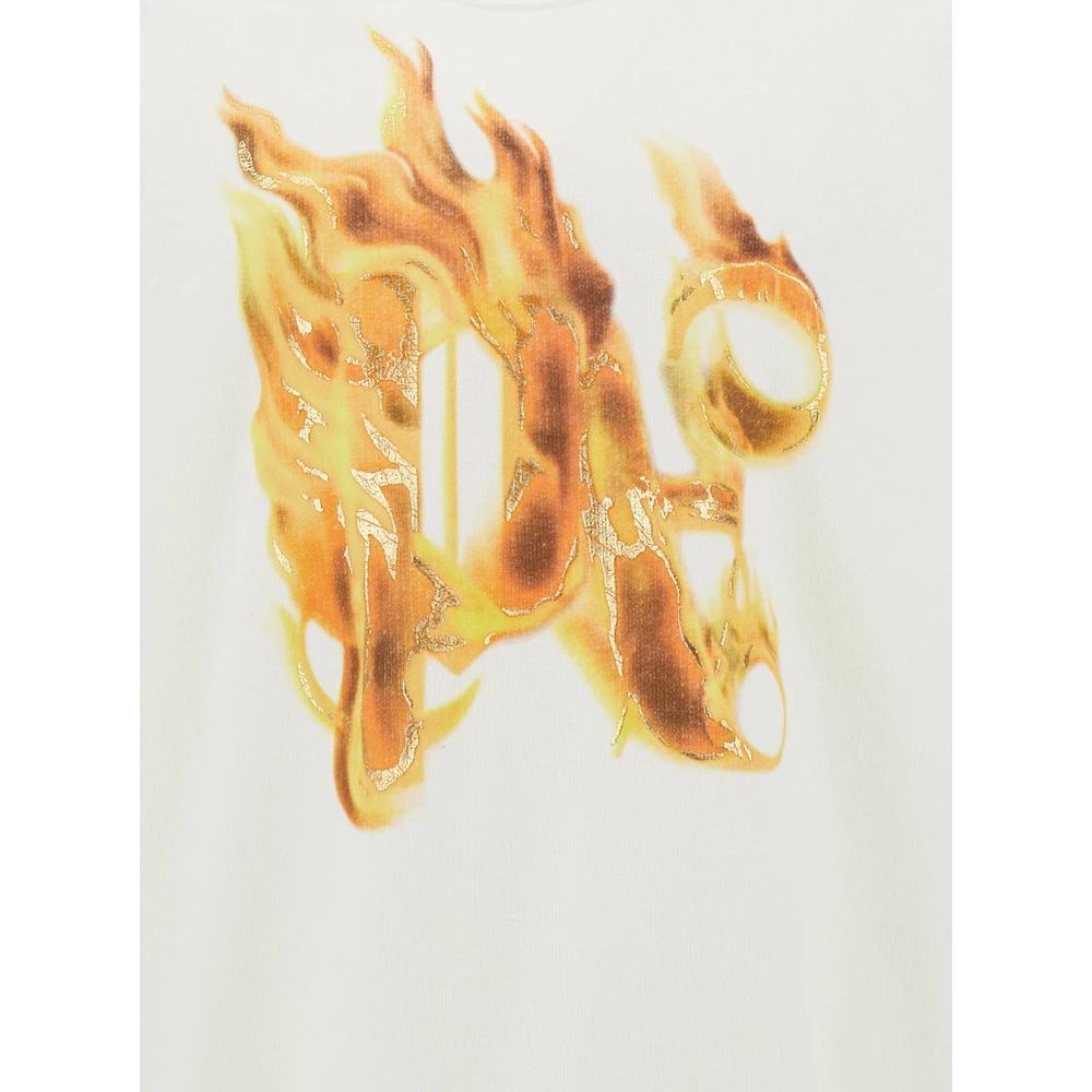 Palm Angels Witte T-shirts en Polos White Heren