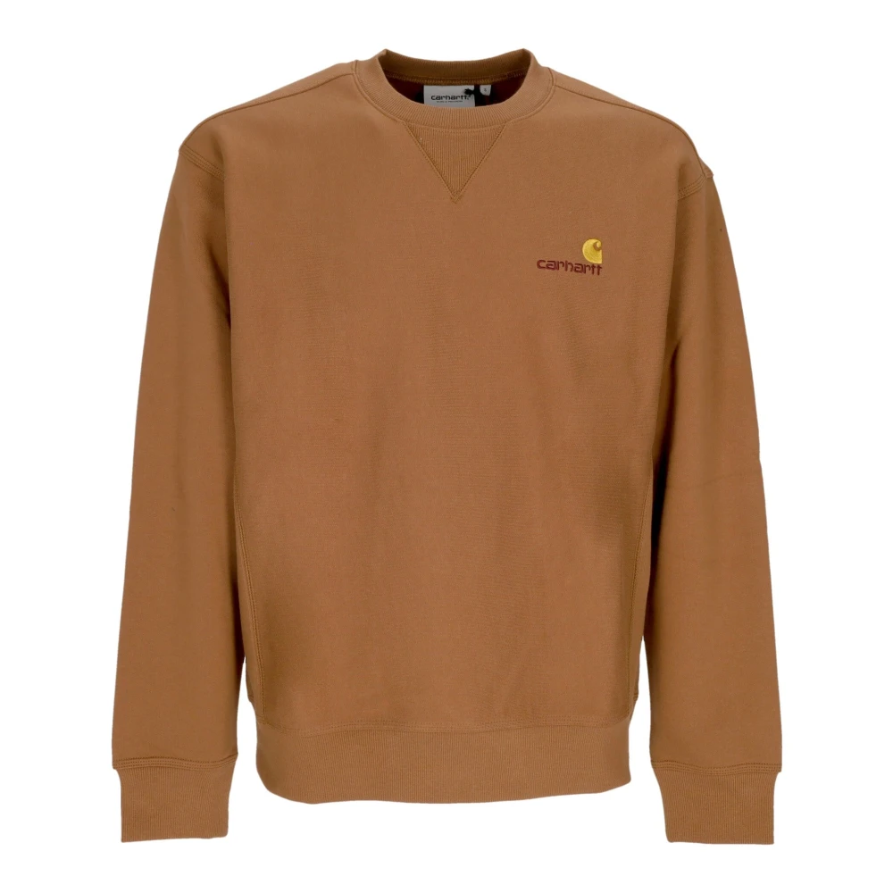 Carhartt Wip Men's Brown American Script Sweatshirt - Sweatshirts - Xl - Sweatshirts & Hoodies