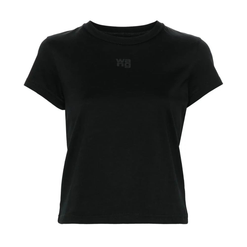 Alexander wang Logo Puff Tee Black Dames