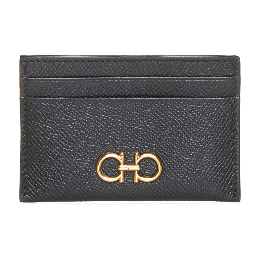 Ferragamo , Wallets & Cardholders, Female, Black, One Size, Gancini Card Holder