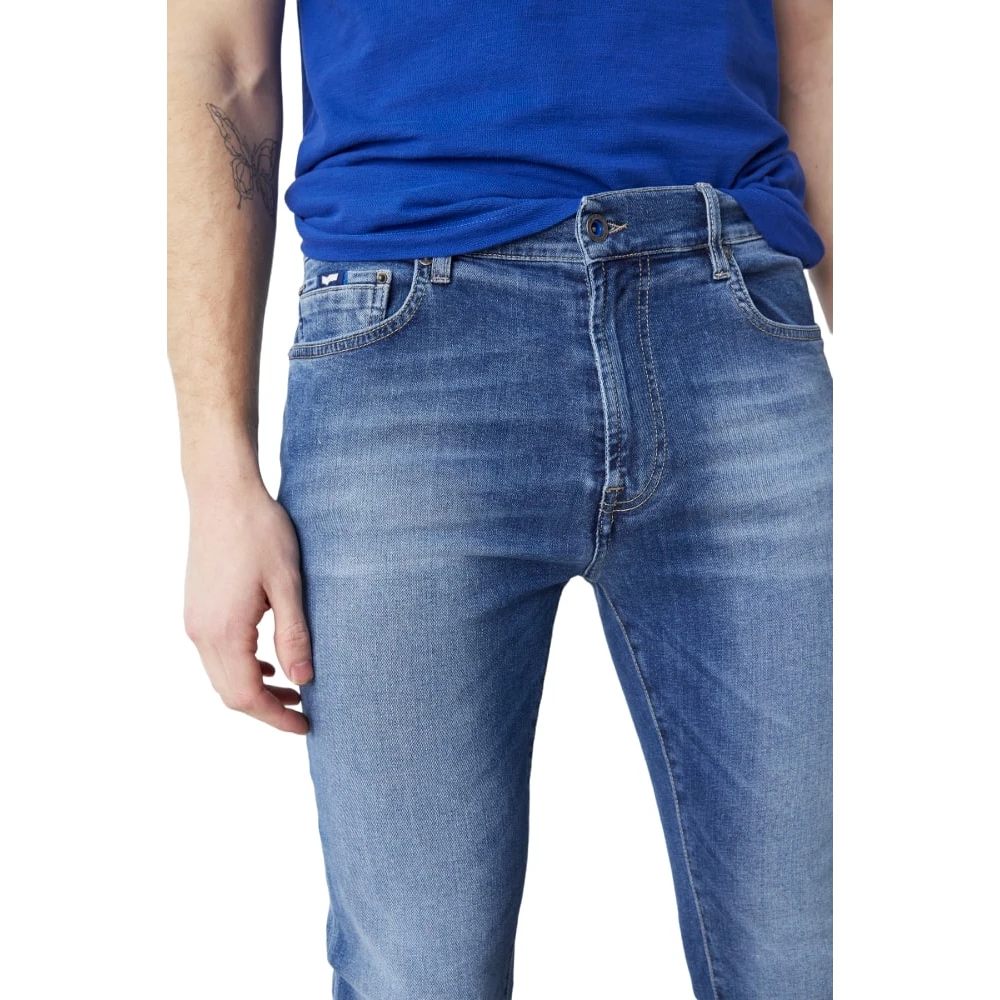 GAS Slim-fit Denim Broek Blue Heren