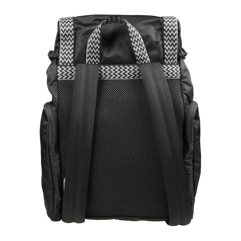 Lanvin Stijlvolle Curb Rugzak Black Heren