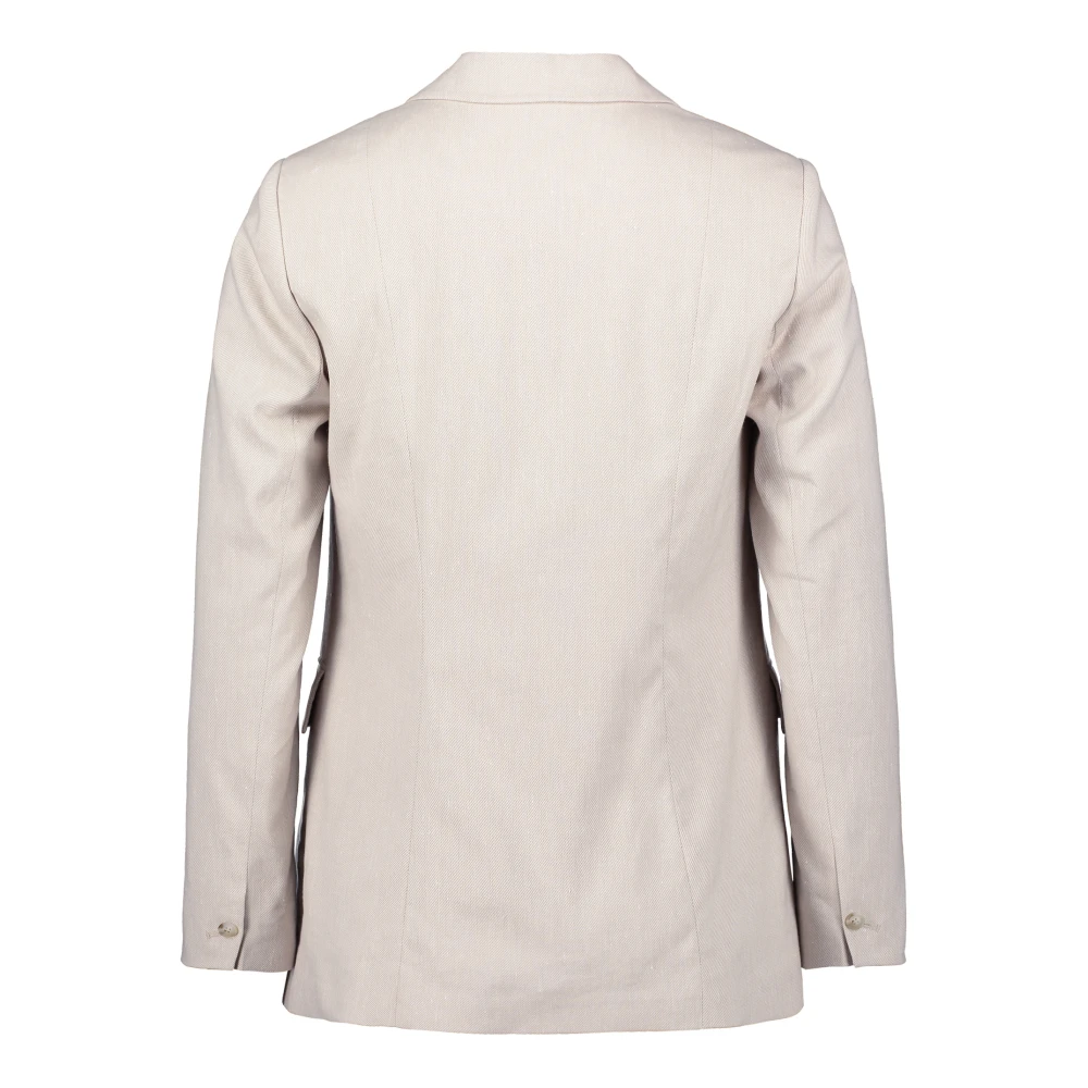 Betty & Co Zakelijke blazer met zakken Beige Dames