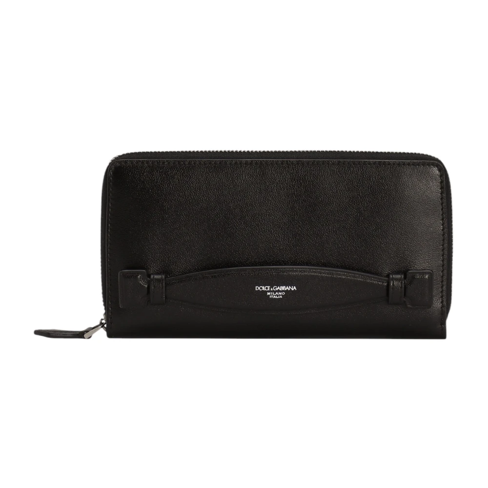 Dolce & Gabbana Men's Black Zip Around Wallet