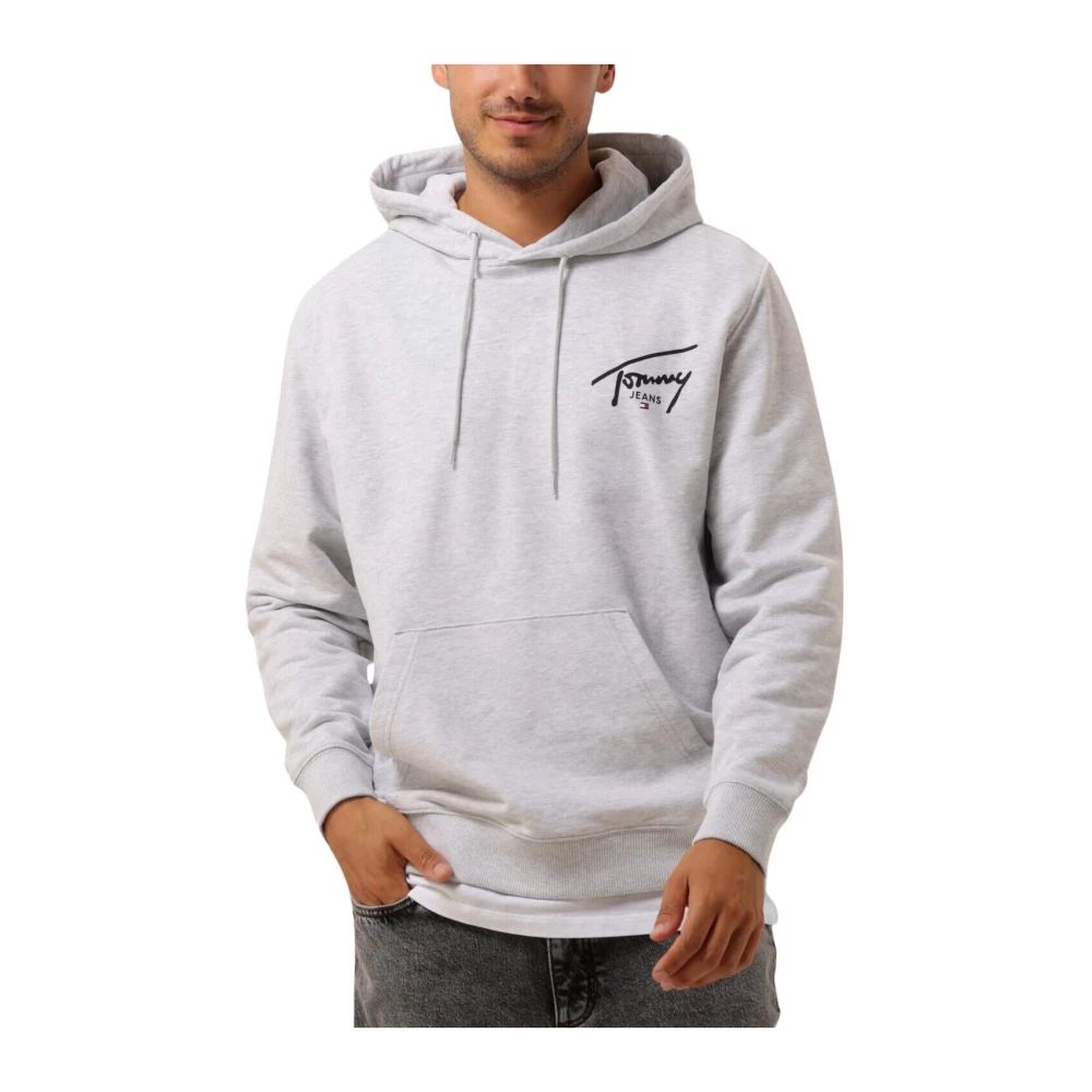 Tommy Jeans Heren Grafische Hoodie Gray Heren