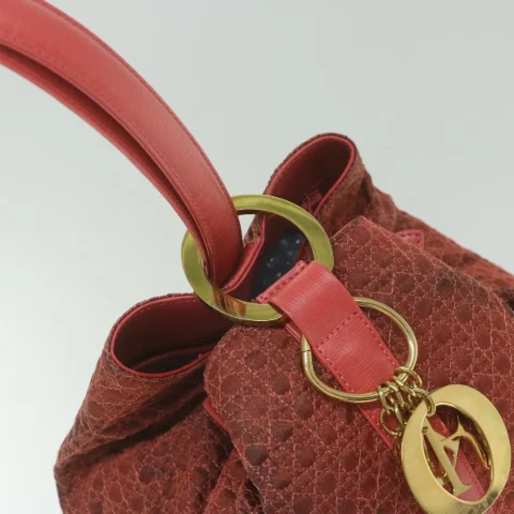 Dior Vintage Pre-owned Nylon dior-bags Red Dames